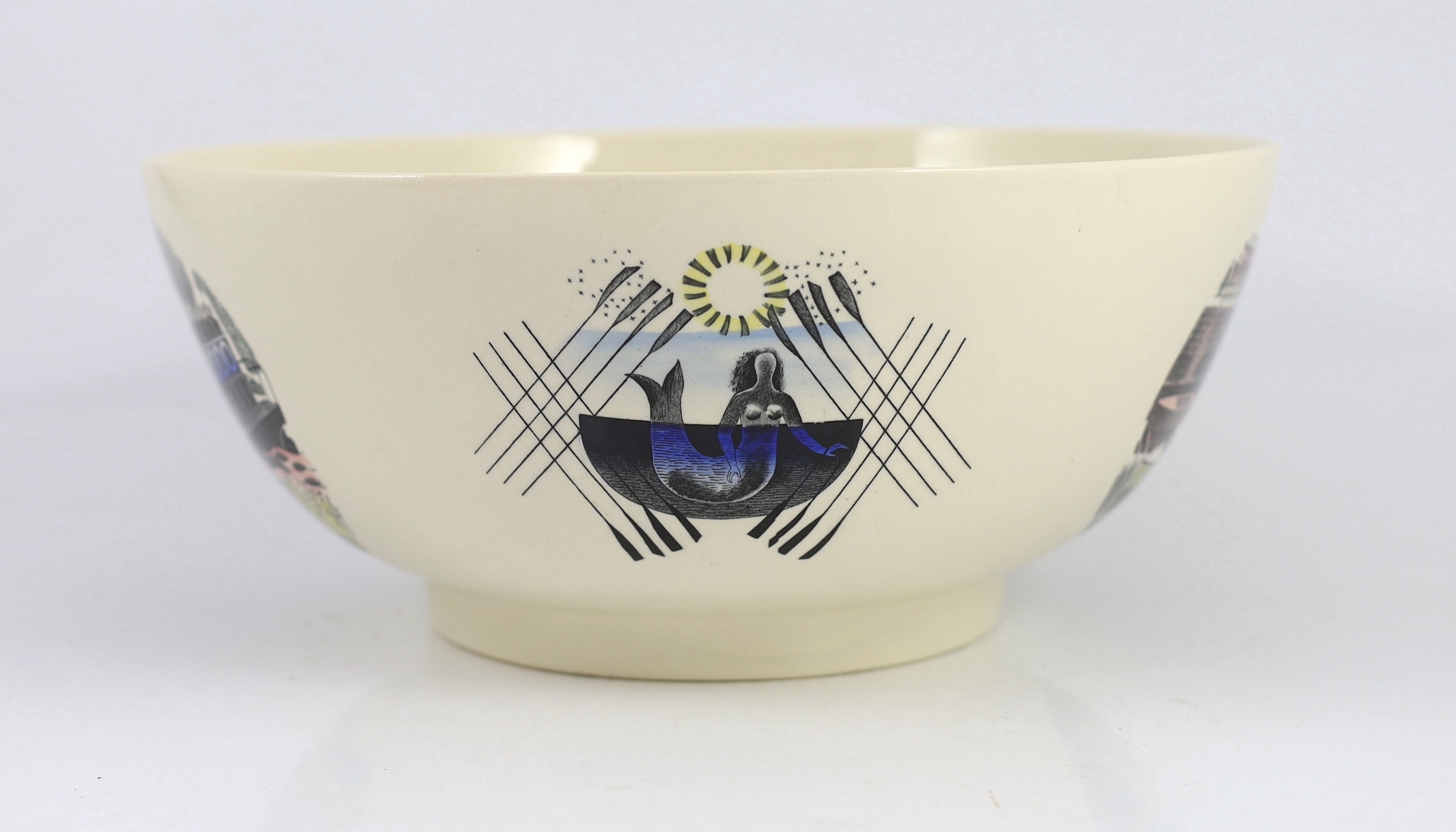 A Wedgwood ‘The Boat Race’ bowl, designed by Eric Ravilious